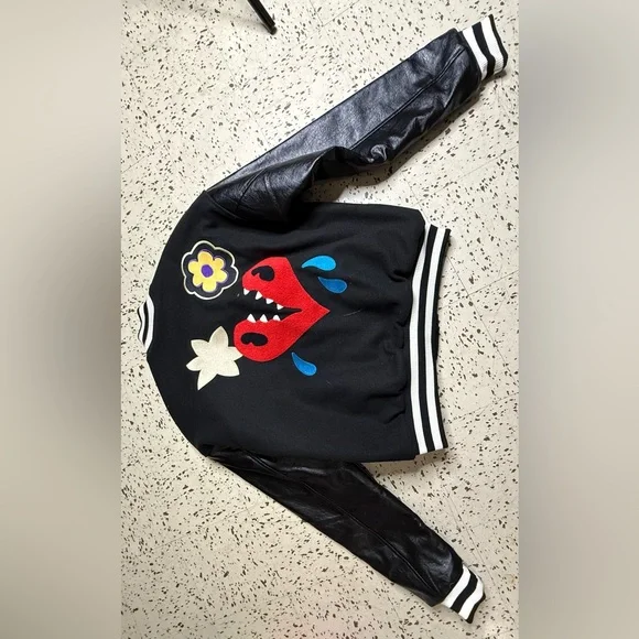 PacSun Black Jacket with Colorful Star Accents - Picture 5 of 5